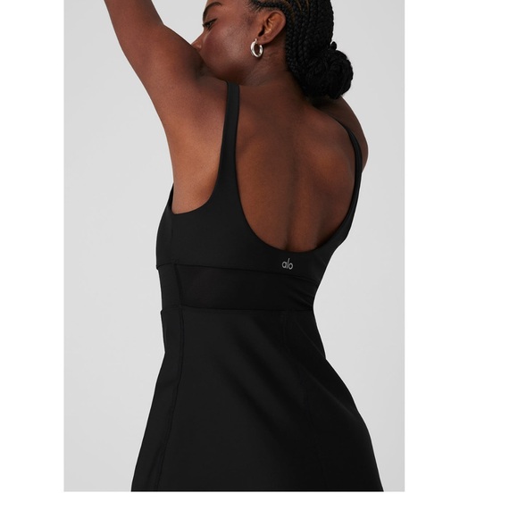 NWT ALO Double Trouble Airlift Tennis Dress Black Size XS - Picture 4 of 6